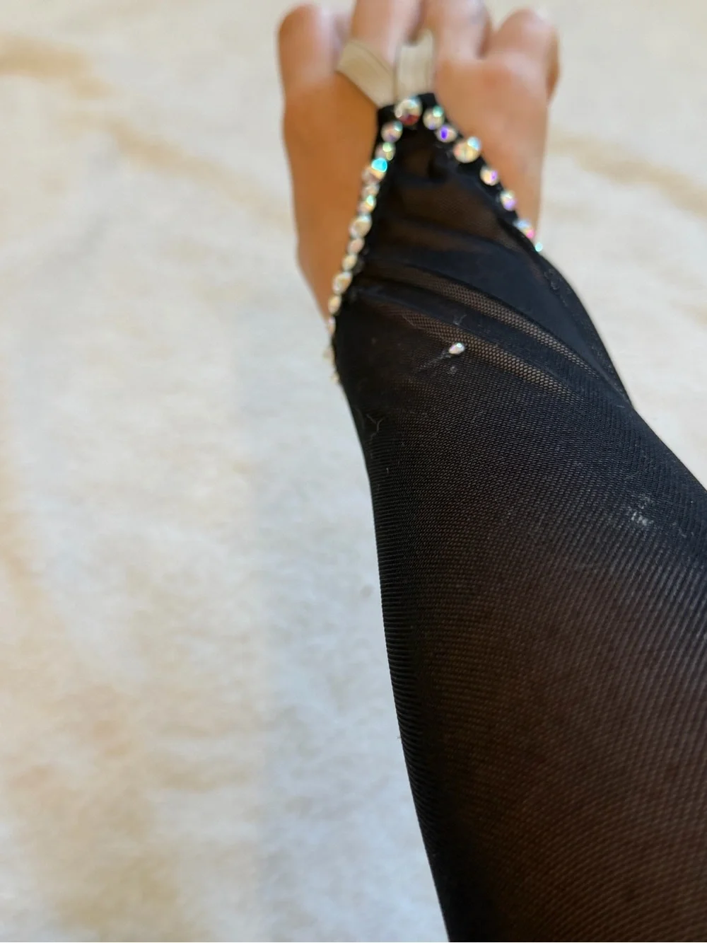 Black & Gold Costume Dress with Sequin - girls dance